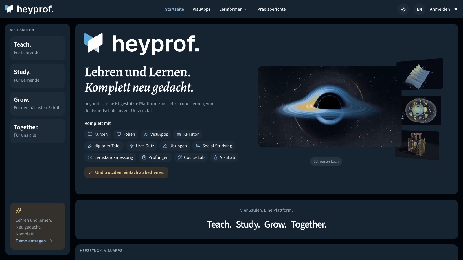 heyprof. – Lehren und Lernen. Komplett neu gedacht.