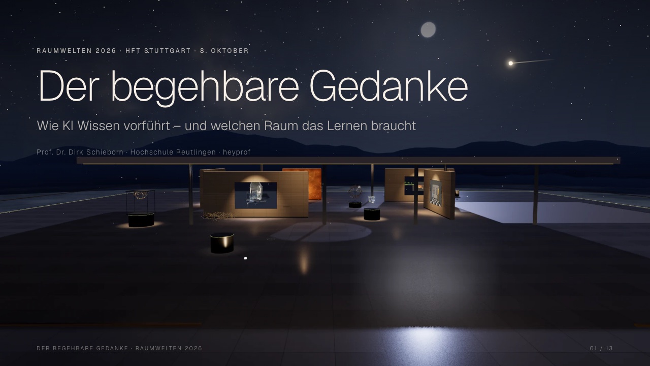 Der begehbare Gedanke – Raumwelten 2026